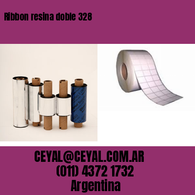 Ribbon resina doble 328