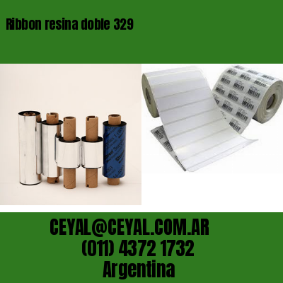 Ribbon resina doble 329