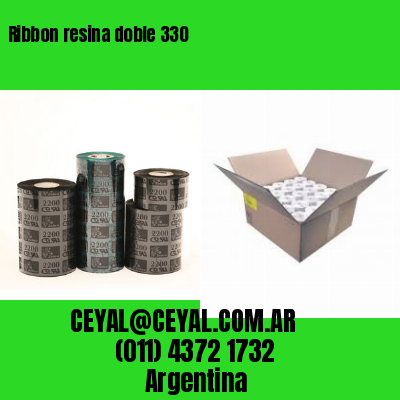 Ribbon resina doble 330