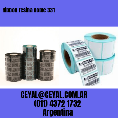 Ribbon resina doble 331