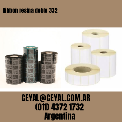 Ribbon resina doble 332