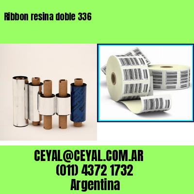 Ribbon resina doble 336