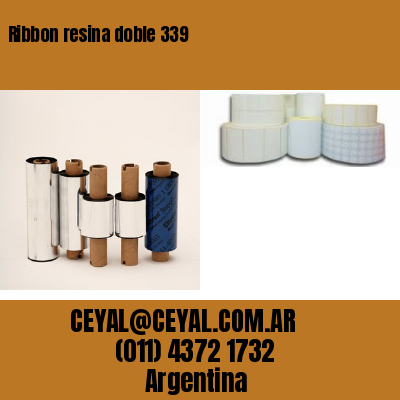 Ribbon resina doble 339