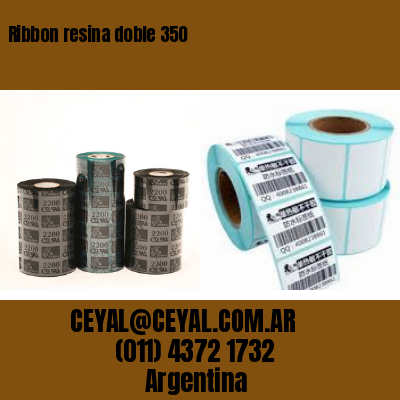 Ribbon resina doble 350