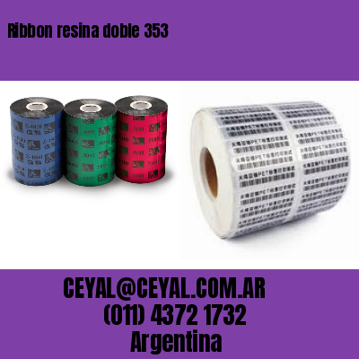 Ribbon resina doble 353