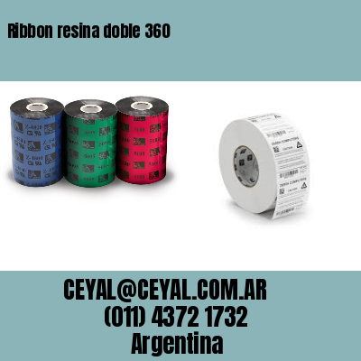 Ribbon resina doble 360