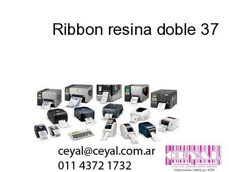 Ribbon resina doble 37