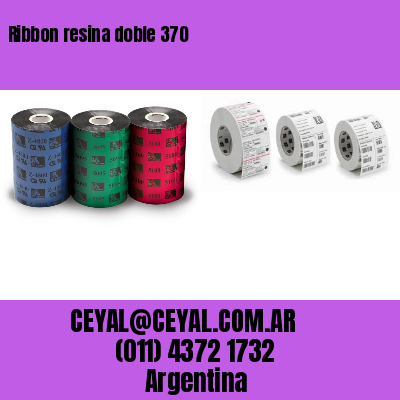 Ribbon resina doble 370