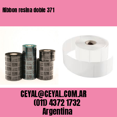 Ribbon resina doble 371
