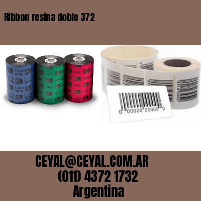 Ribbon resina doble 372