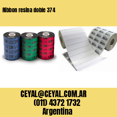 Ribbon resina doble 374
