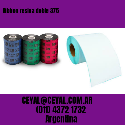 Ribbon resina doble 375