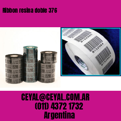 Ribbon resina doble 376