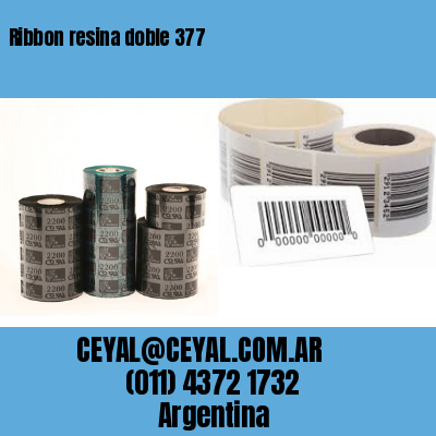 Ribbon resina doble 377