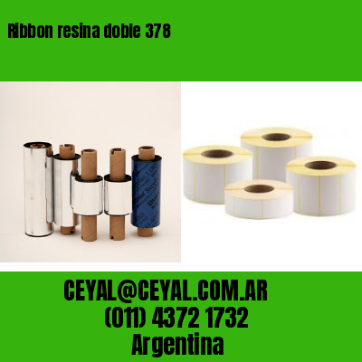 Ribbon resina doble 378