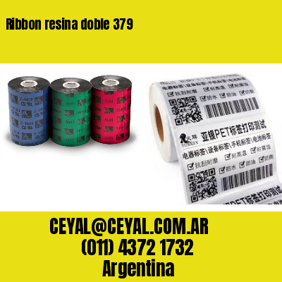 Ribbon resina doble 379