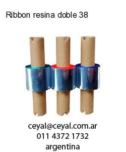 Ribbon resina doble 38