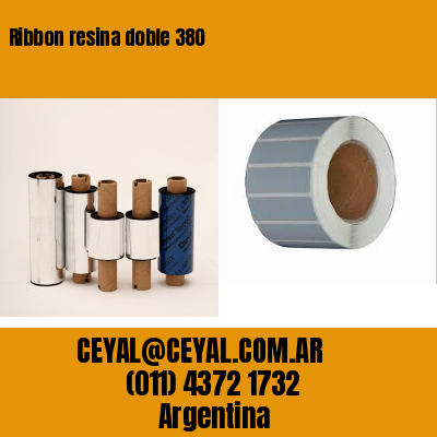 Ribbon resina doble 380