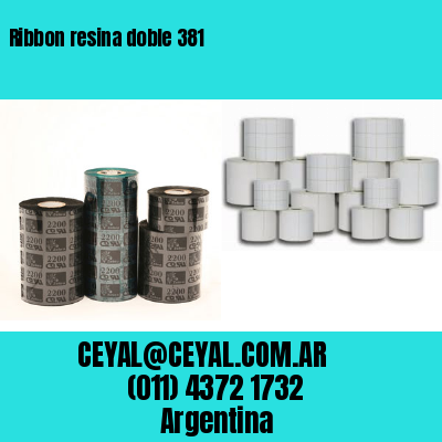 Ribbon resina doble 381