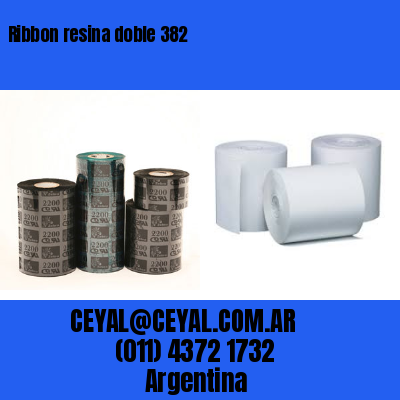 Ribbon resina doble 382
