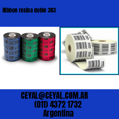 Ribbon resina doble 383