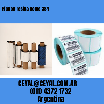 Ribbon resina doble 384