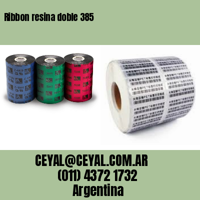 Ribbon resina doble 385