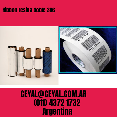 Ribbon resina doble 386