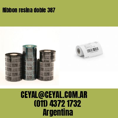 Ribbon resina doble 387