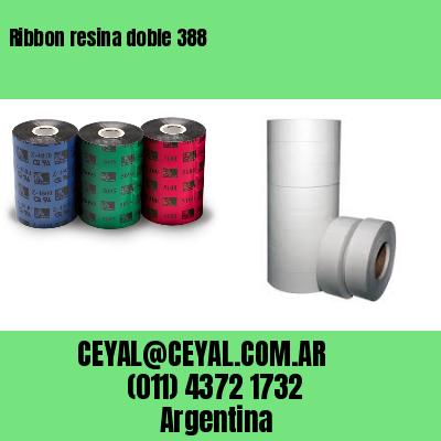 Ribbon resina doble 388