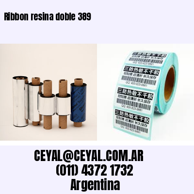Ribbon resina doble 389