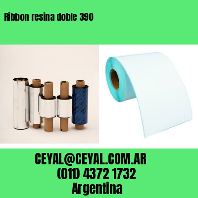 Ribbon resina doble 390