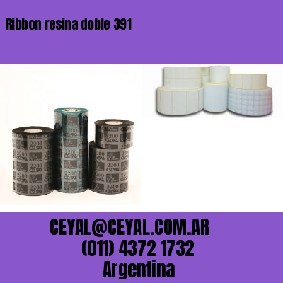 Ribbon resina doble 391