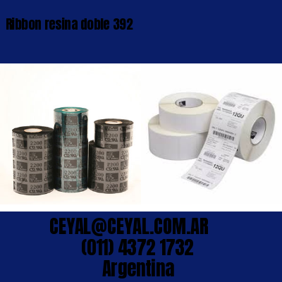 Ribbon resina doble 392