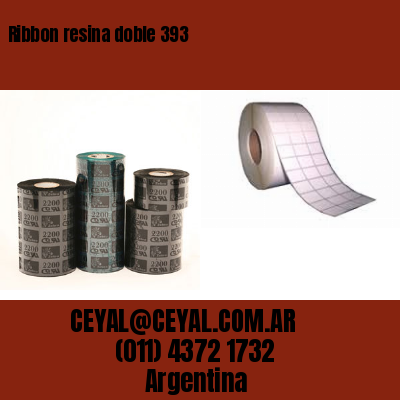 Ribbon resina doble 393