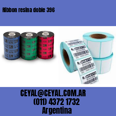Ribbon resina doble 396