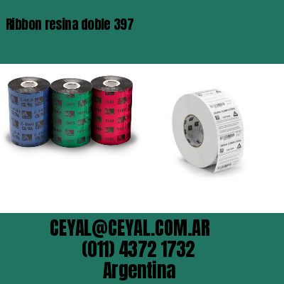 Ribbon resina doble 397
