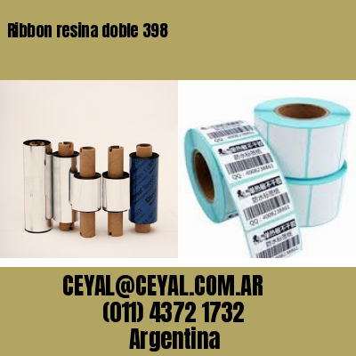 Ribbon resina doble 398