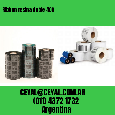 Ribbon resina doble 400