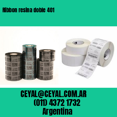 Ribbon resina doble 401