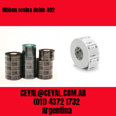 Ribbon resina doble 402