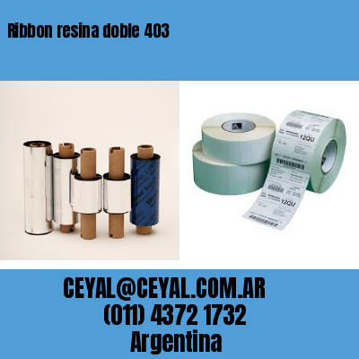 Ribbon resina doble 403