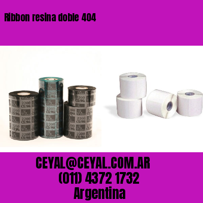 Ribbon resina doble 404