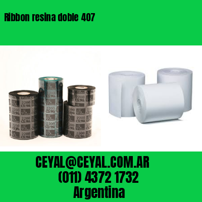 Ribbon resina doble 407