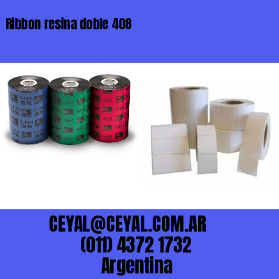 Ribbon resina doble 408