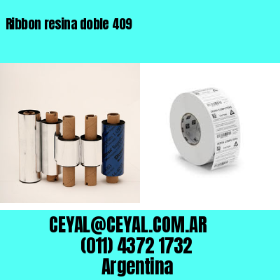 Ribbon resina doble 409
