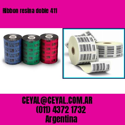 Ribbon resina doble 411