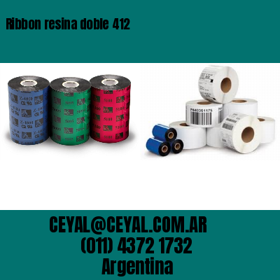 Ribbon resina doble 412