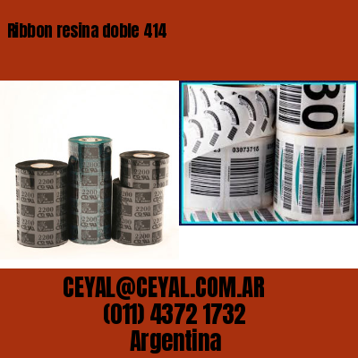 Ribbon resina doble 414