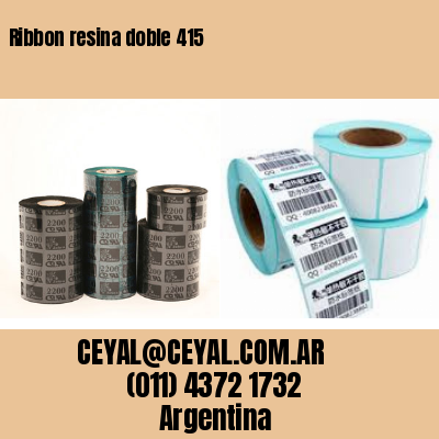 Ribbon resina doble 415